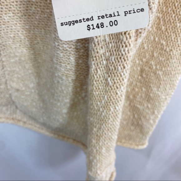 Free People plunge neck boho sweater - Picture 3 of 4